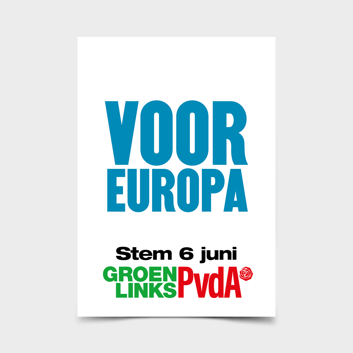 poster europese verkiezingen groenlinkspvda